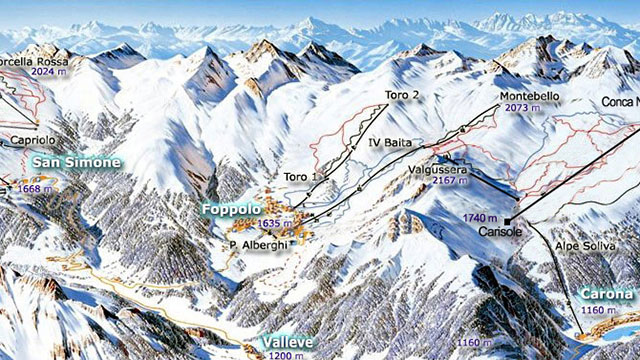 Foppolo-San Simone Piste Map